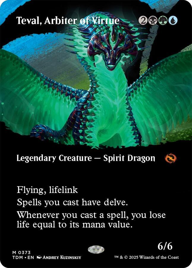 Teval Arbiter of Virtue Borderless (Tarkir: Dragonstorm)  | Good Games North