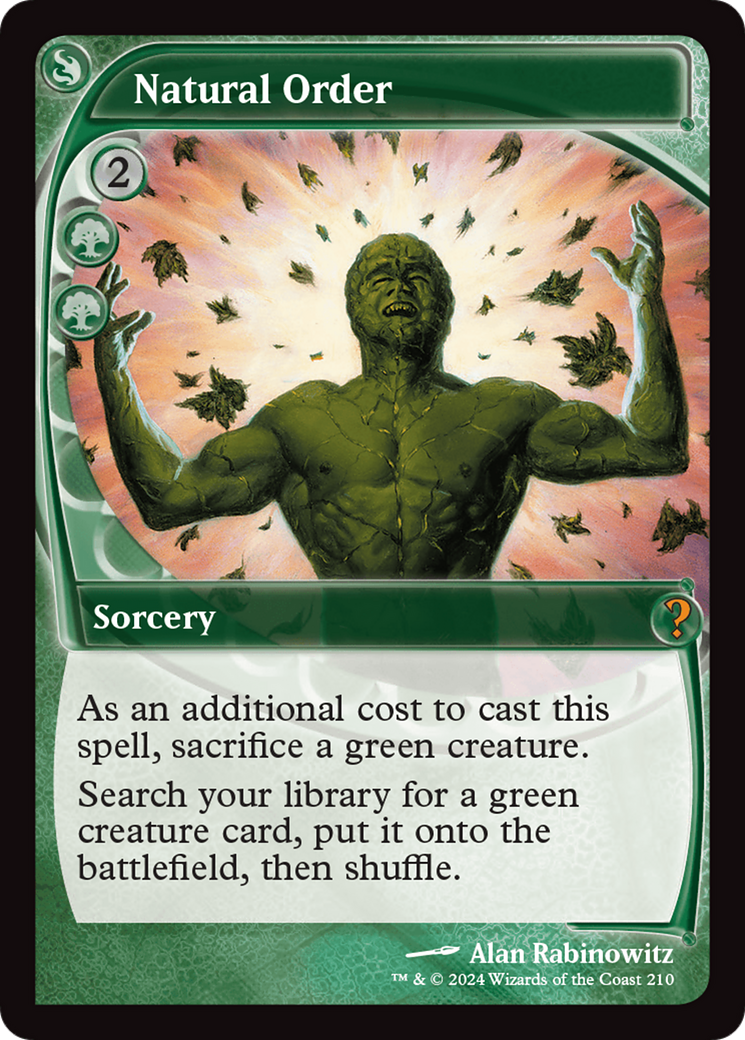Natural Order (Future Sight) [Mystery Booster 2] | Good Games North