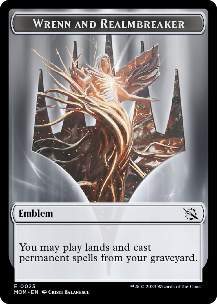 Wrenn and Realmbreaker Emblem [March of the Machine Tokens] | Good Games North