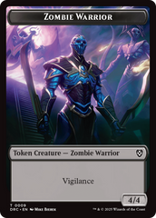Zombie Army // Zombie Warrior Double-Sided Token [Aetherdrift Tokens] | Good Games North