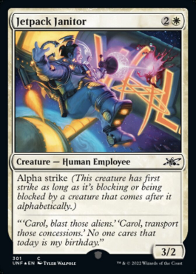 Jetpack Janitor (Galaxy Foil) [Unfinity] | Good Games North