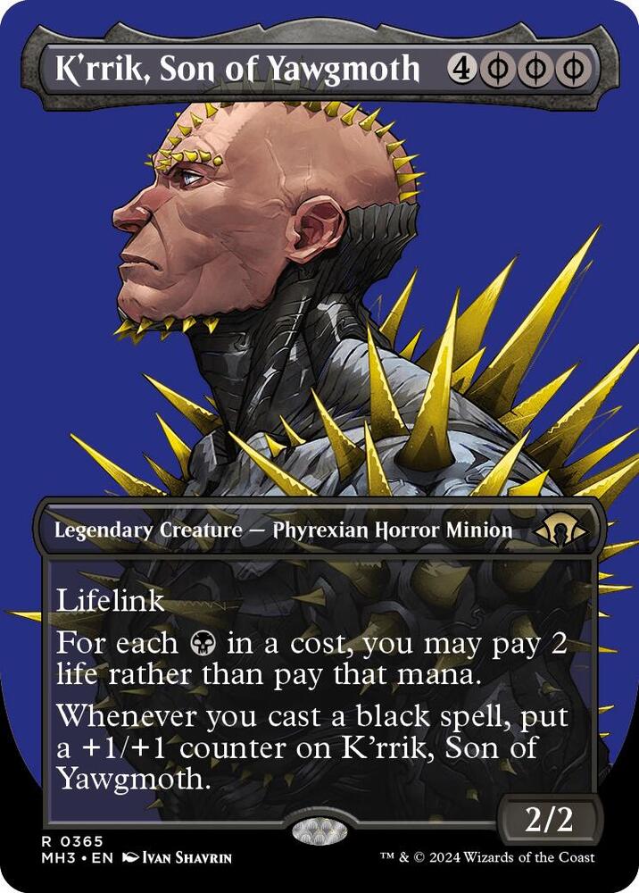 Kr'rik, Son of Yawgmoth 365 (Modern Horizons 3)  - Borderless Foil | Good Games North