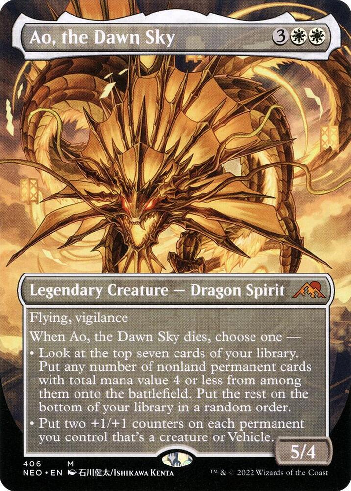 Ao the Dawn Sky Borderless (Kamigawa: Neon Dynasty)  | Good Games North