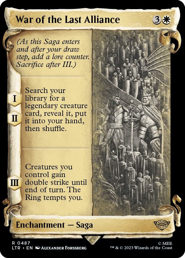War of the Last Alliance 487 (Universes Beyond: The Lord of the Rings: Tales of Middle-earth)  - Showcase Scroll Foil | Good Games North
