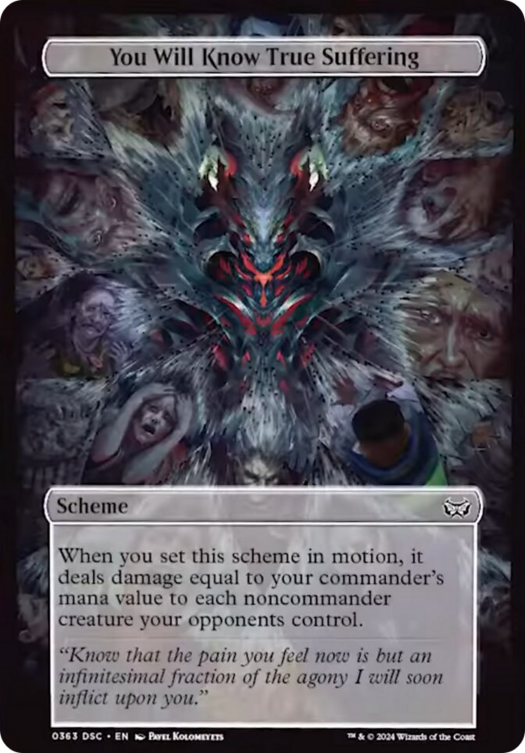 You Will Know True Suffering (Full Art) [Duskmourn: Archenemy] | Good Games North