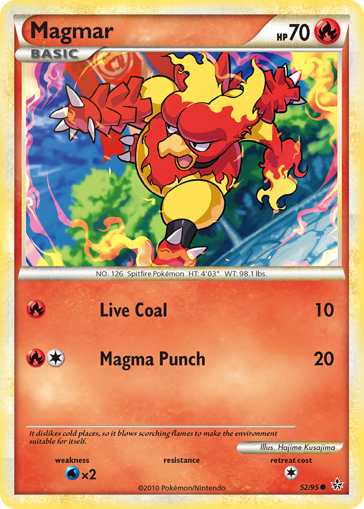 Magmar (52/95) [HeartGold & SoulSilver: Unleashed] | Good Games North