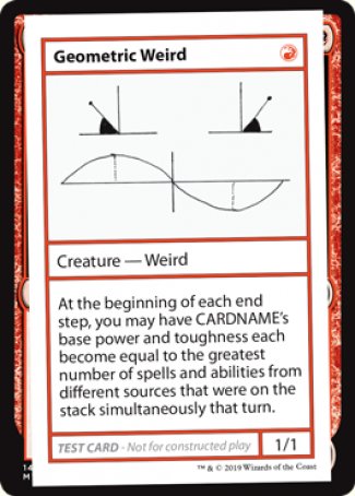 Geometric Weird (2021 Edition) [Mystery Booster Playtest Cards] | Good Games North