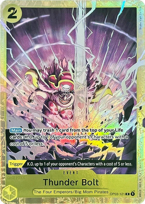 Thunder Bolt (PCC Vol.1) OP03-121 (One Piece Promotion Cards)  - Alternate Art Foil | Good Games North
