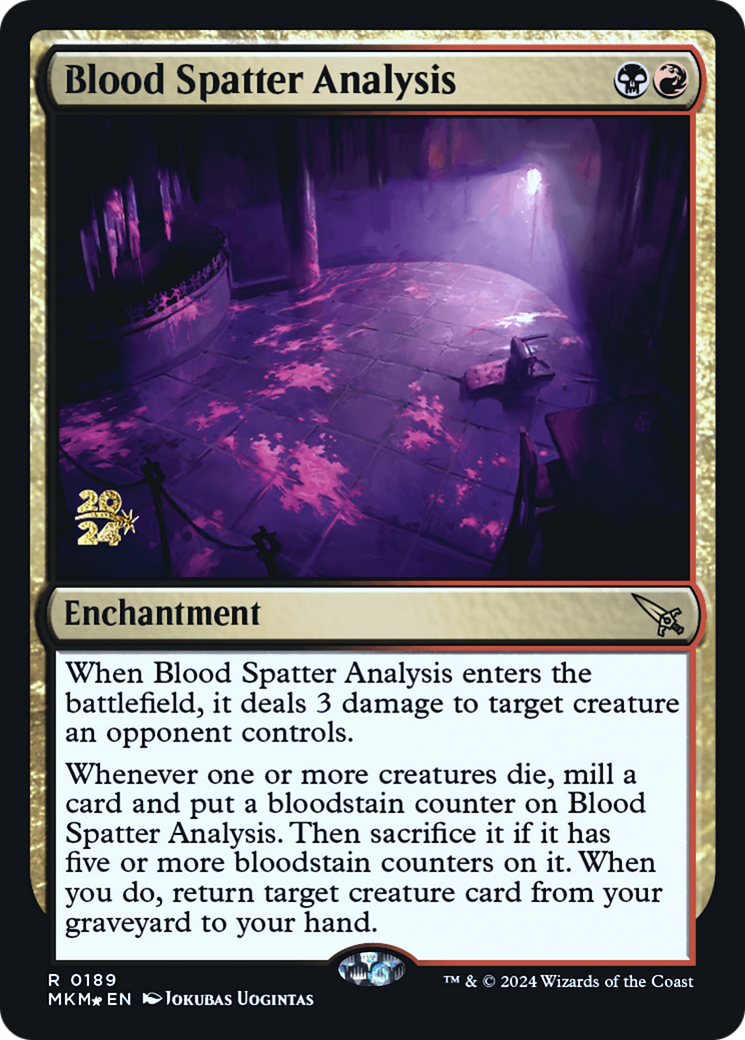 Blood Spatter Analysis [Murders at Karlov Manor Prerelease Promos] | Good Games North