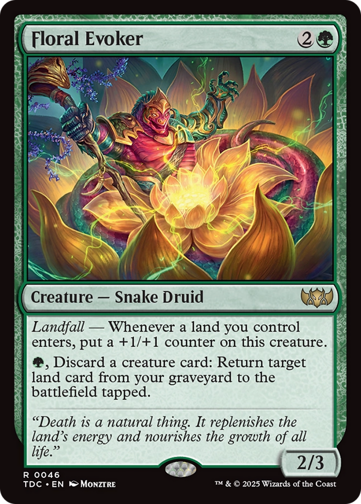 Floral Evoker [Tarkir: Dragonstorm Commander] | Good Games North