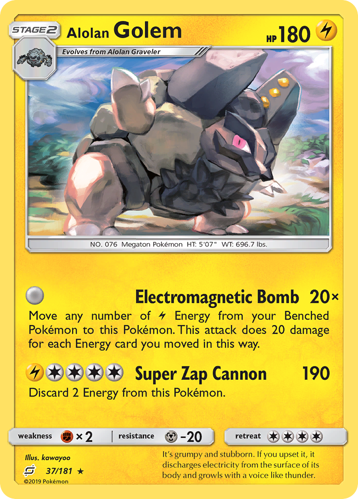 Alolan Golem (37/181) [Sun & Moon: Team Up] | Good Games North