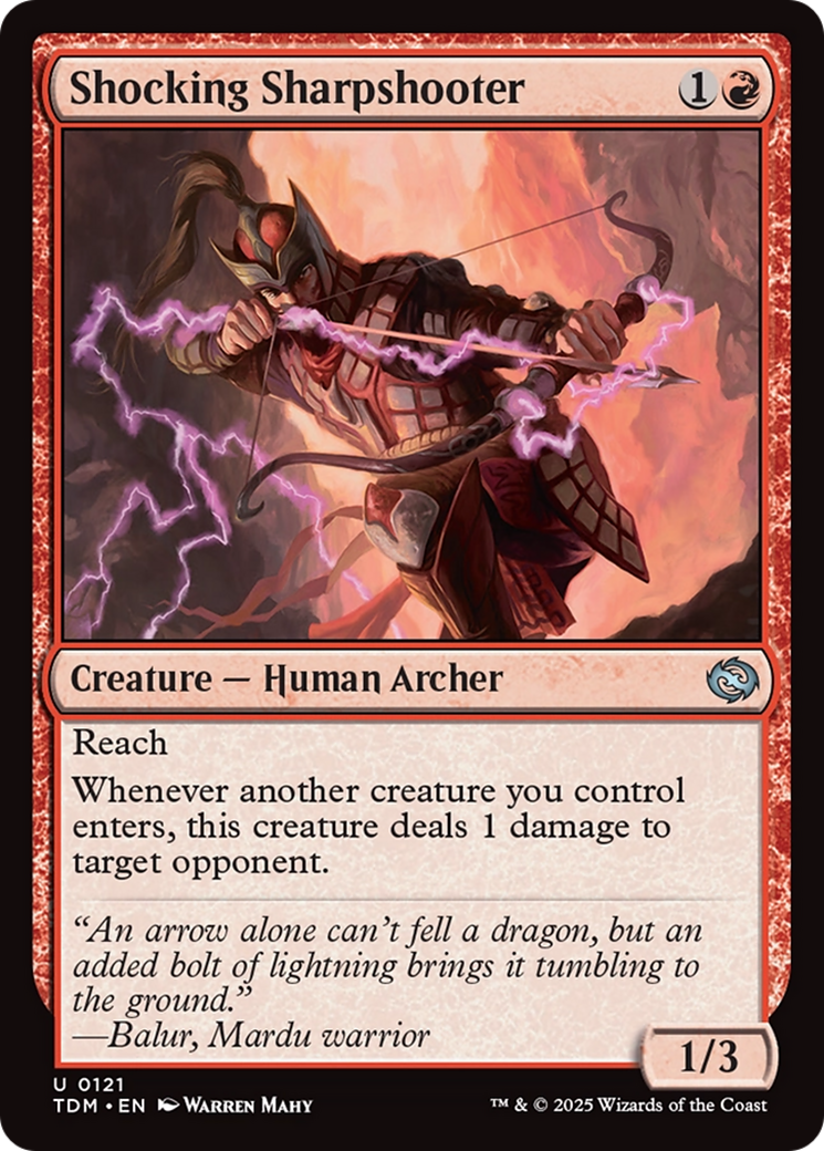 Shocking Sharpshooter [Tarkir: Dragonstorm] | Good Games North