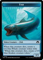 Eldrazi Spawn // Fish Double-Sided Token [Modern Horizons 3 Tokens] | Good Games North