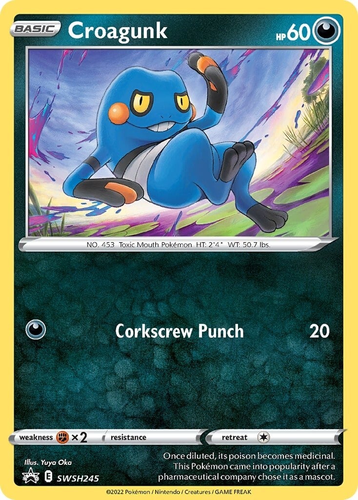 Croagunk (SWSH245) [Sword & Shield: Black Star Promos] | Good Games North