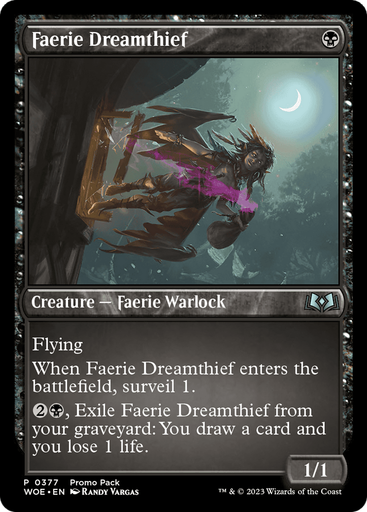 Faerie Dreamthief (Promo Pack) [Wilds of Eldraine Promos] | Good Games North