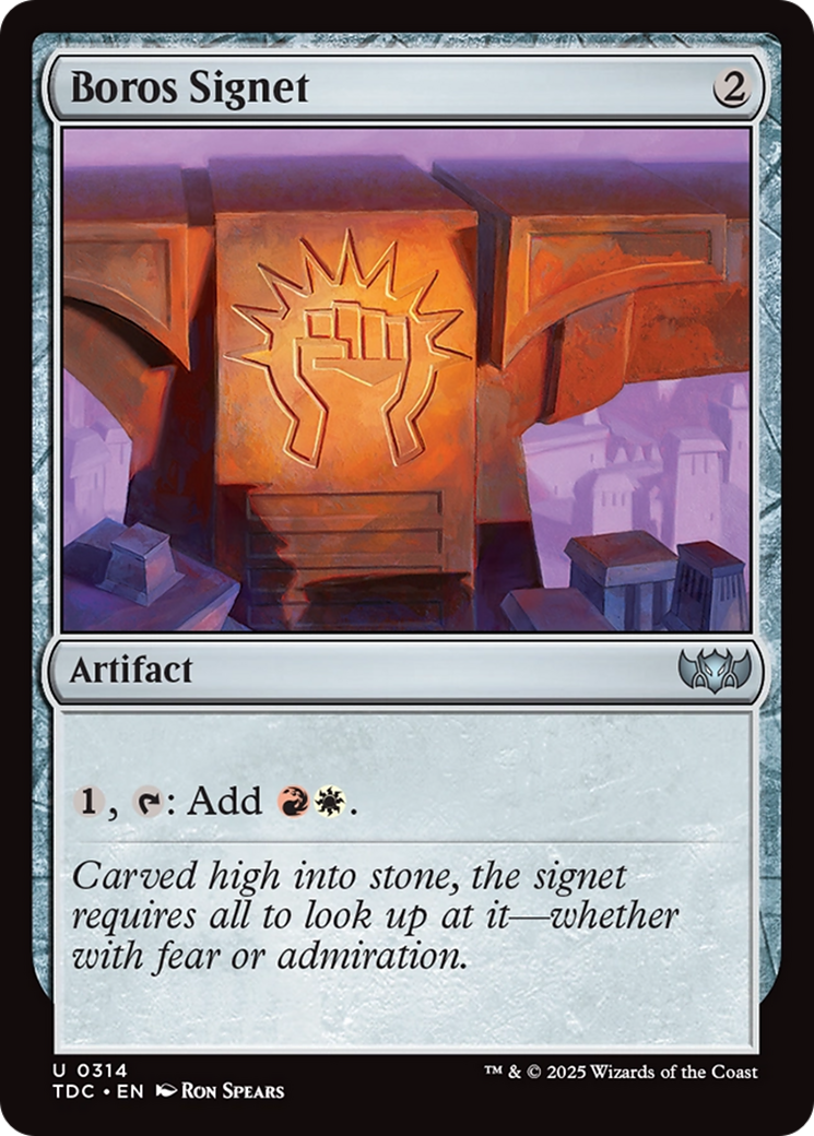 Boros Signet [Tarkir: Dragonstorm Commander] | Good Games North