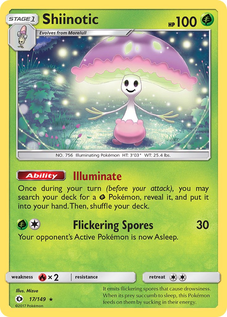 Shiinotic (17/149) (Theme Deck Exclusive) [Sun & Moon: Base Set] | Good Games North