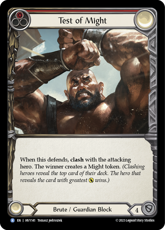 Test of Might [HVY141] (Heavy Hitters)  Rainbow Foil | Good Games North