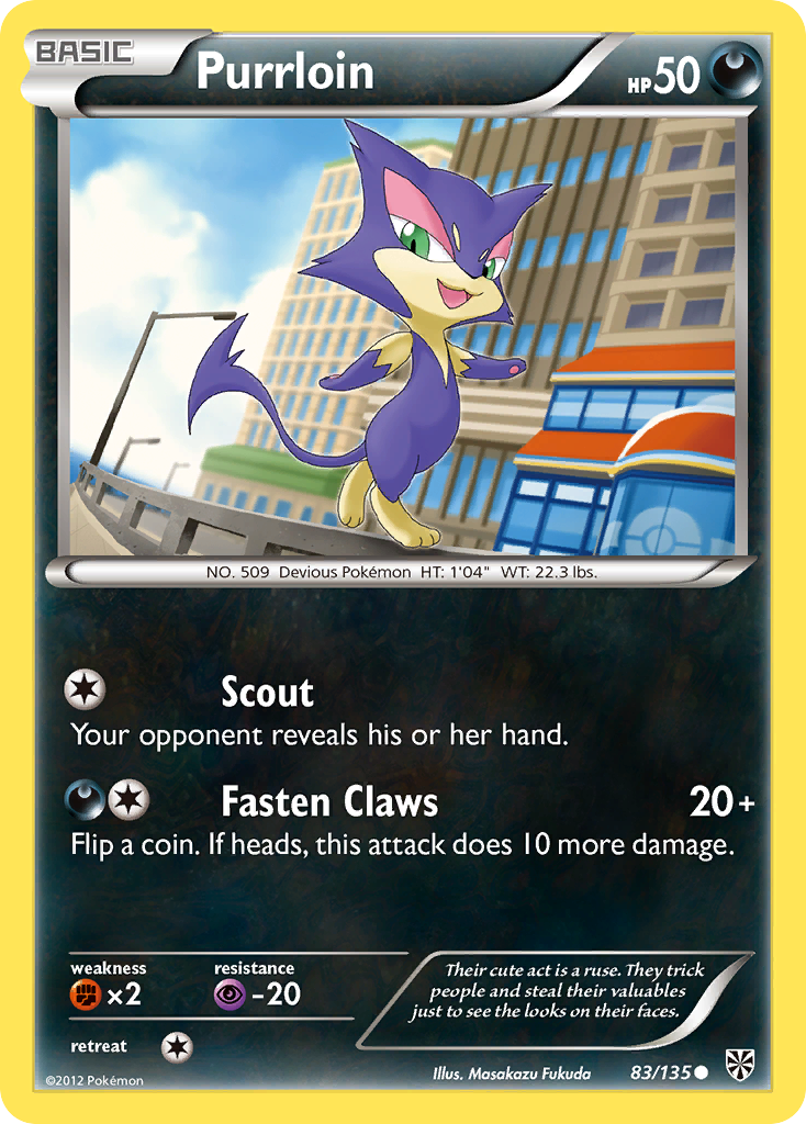 Purrloin (83/135) [Black & White: Plasma Storm] | Good Games North