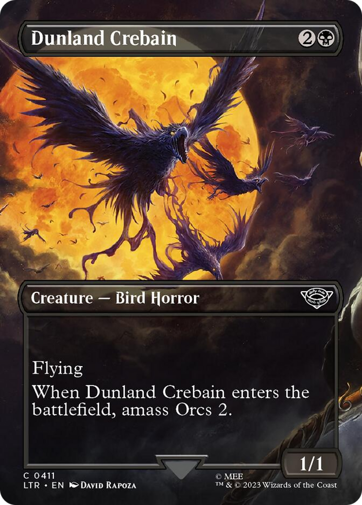 Dunland Crebain (Borderless Alternate Art) [The Lord of the Rings: Tales of Middle-Earth] | Good Games North