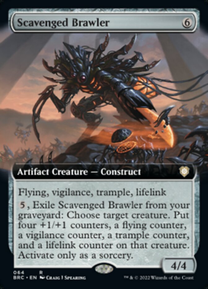Scavenged Brawler (Extended Art) [The Brothers' War Commander] | Good Games North