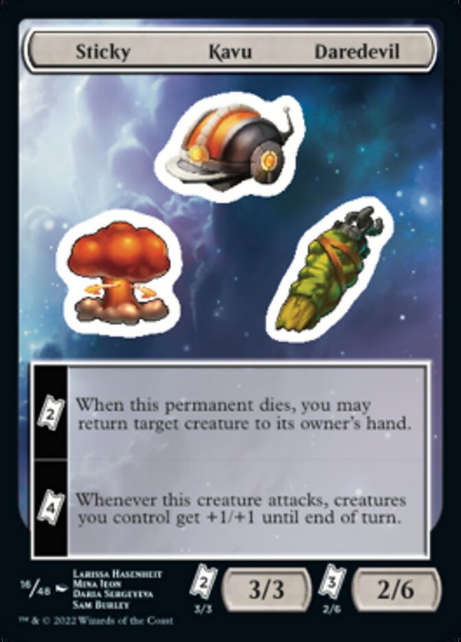 Sticky Kavu Daredevil [Unfinity Stickers] | Good Games North