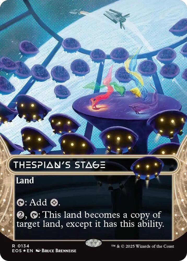 Thespian's Stage 134/45 (Edge of Eternities: Stellar Sights)  - Borderless Galaxy Foil | Good Games North