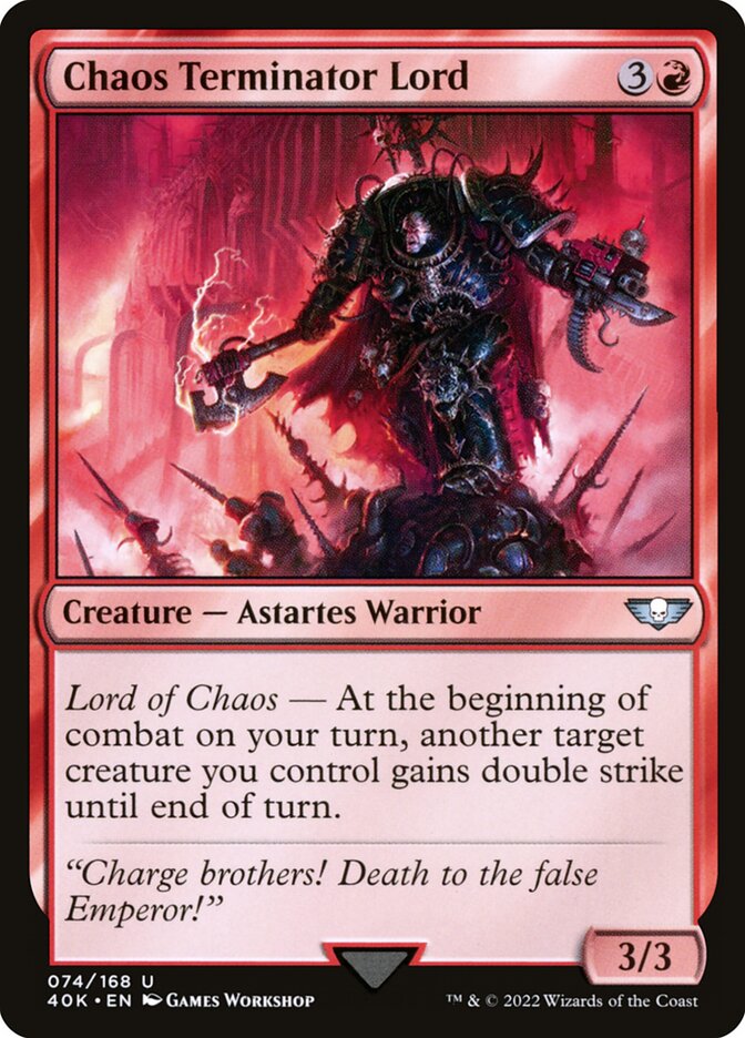 Chaos Terminator Lord (Universes Beyond: Warhammer 40,000)  | Good Games North