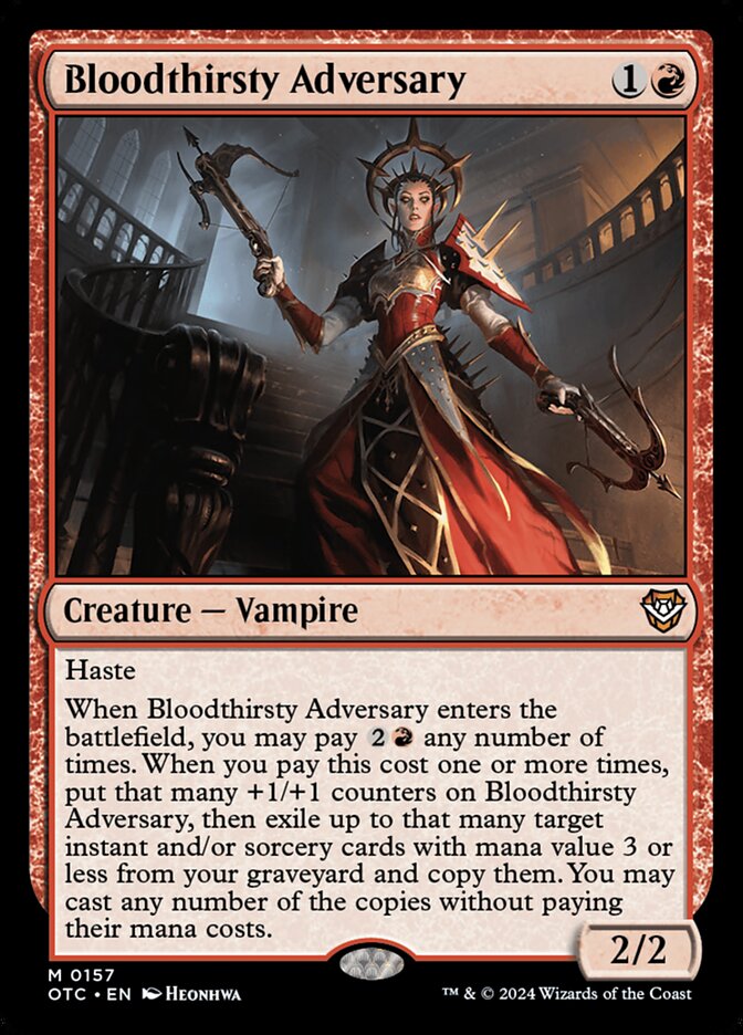 Bloodthirsty Adversary (Commander: Outlaws of Thunder Junction)  | Good Games North