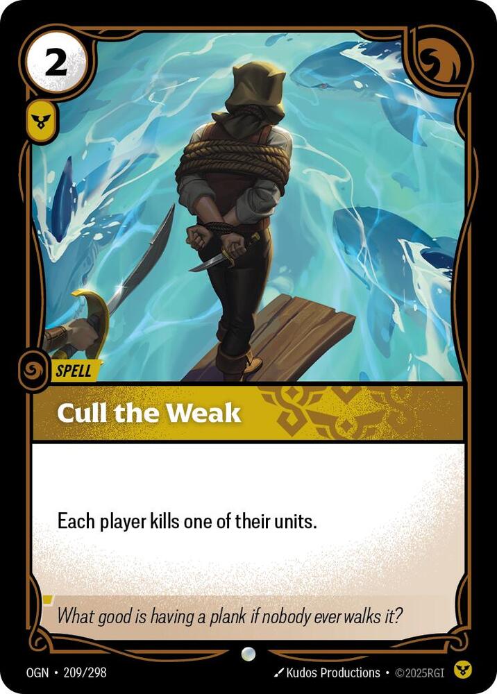 Cull the Weak (Origins)  | Good Games North