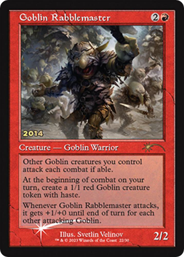 Goblin Rabblemaster (30th Anniversary Promos)  - Foil | Good Games North