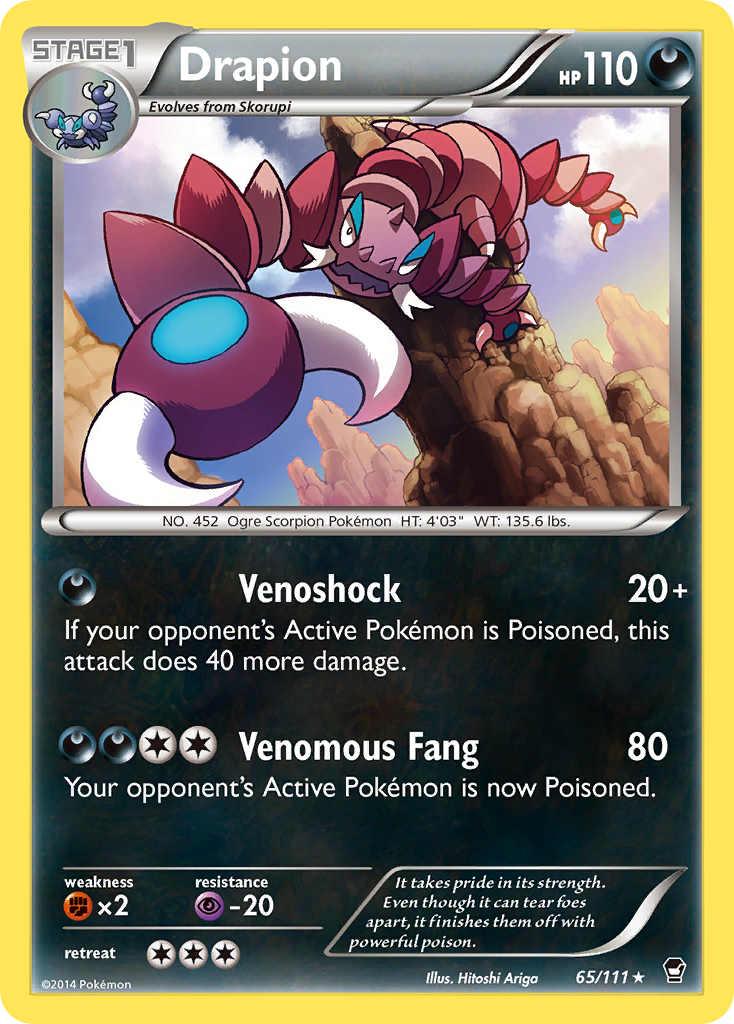 Drapion (65/111) [XY: Furious Fists] | Good Games North