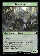 Gnome // Dinosaur (0001) Double-Sided Token [The Lost Caverns of Ixalan Tokens] | Good Games North