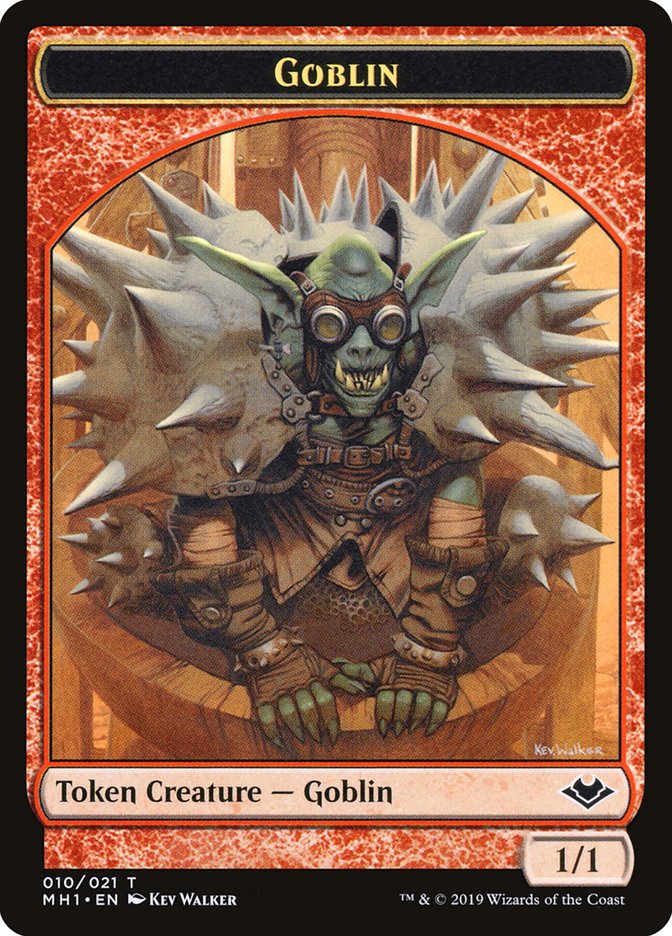 Goblin (010) // Golem (018) Double-Sided Token [Modern Horizons Tokens] | Good Games North