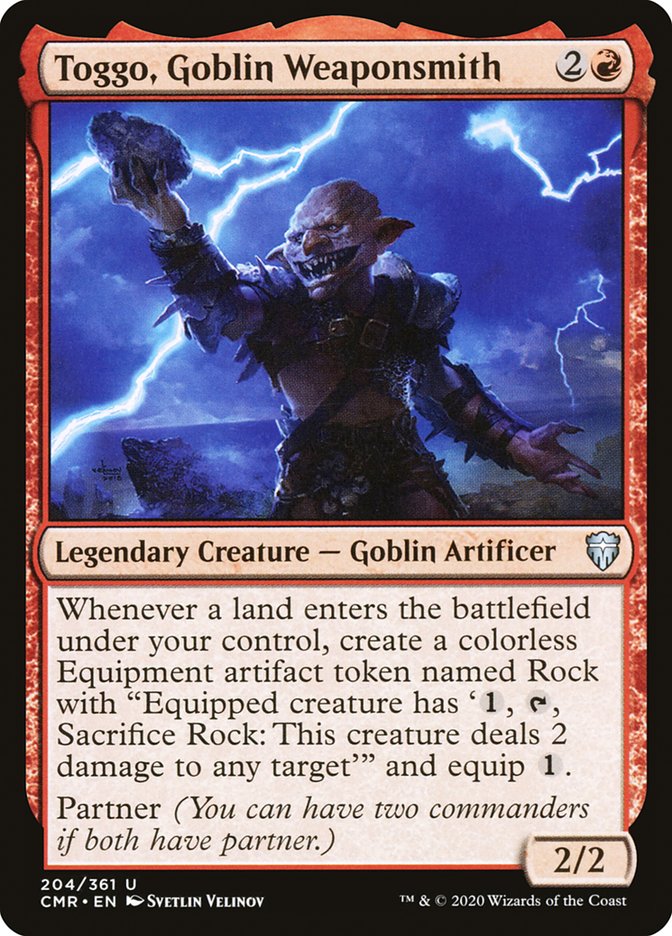 Toggo, Goblin Weaponsmith 204 (Commander Legends)  | Good Games North