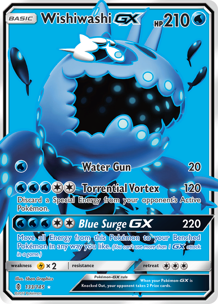 Wishiwashi GX (133/145) [Sun & Moon: Guardians Rising] | Good Games North