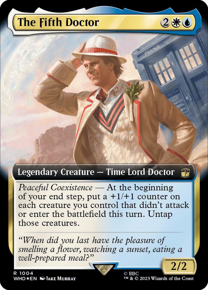 The Fifth Doctor Extended Art Surge Foil (Universes Beyond: Doctor Who)  - Foil | Good Games North