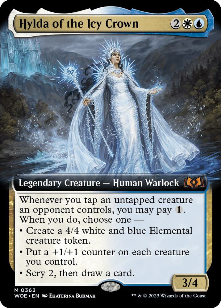 Hylda of the Icy Crown Extended Art (Wilds of Eldraine)  - Foil | Good Games North
