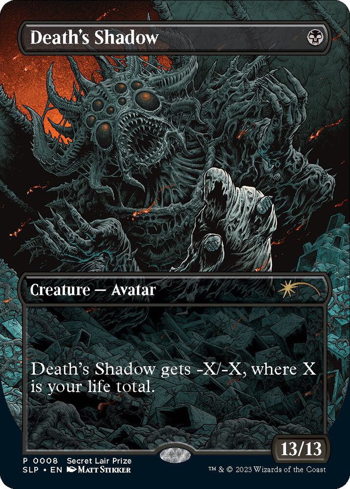Death's Shadow 8/50 (Secret Lair Showdown)  - Borderless Foil | Good Games North