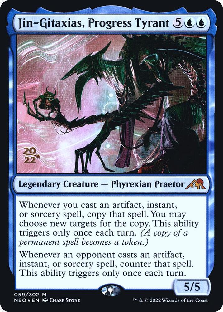 Jin Gitaxias Progress Tyrant 59s/157 (Prerelease Cards)  - Foil | Good Games North