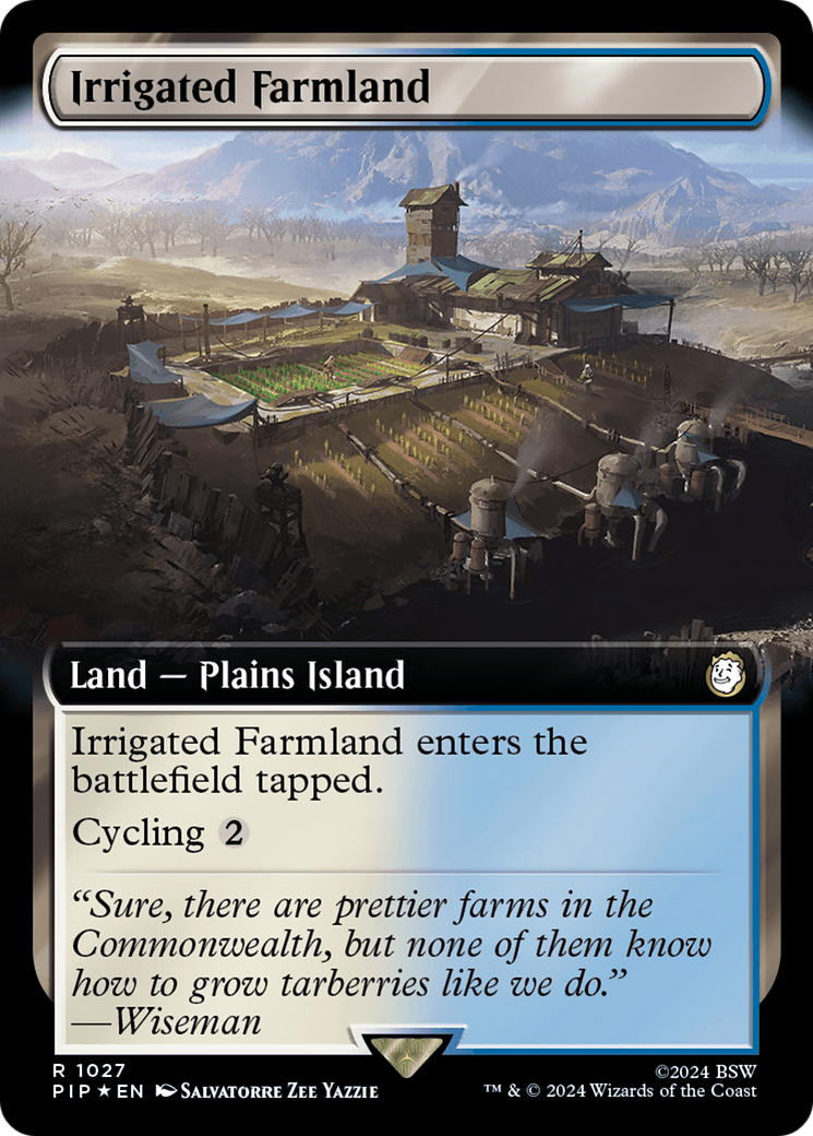 Irrigated Farmland (Extended Art) (Surge Foil) [Fallout] | Good Games North