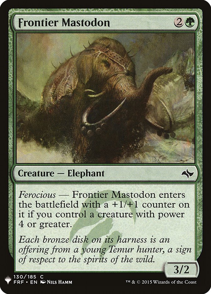 Frontier Mastodon [Mystery Booster] | Good Games North