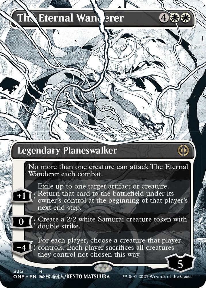 The Eternal Wanderer 335 (Phyrexia: All Will Be One)  - Borderless | Good Games North