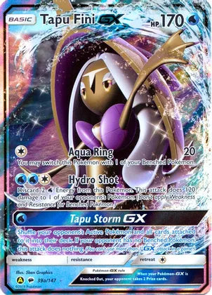Tapu Fini GX (39a/147) [Alternate Art Promos] | Good Games North