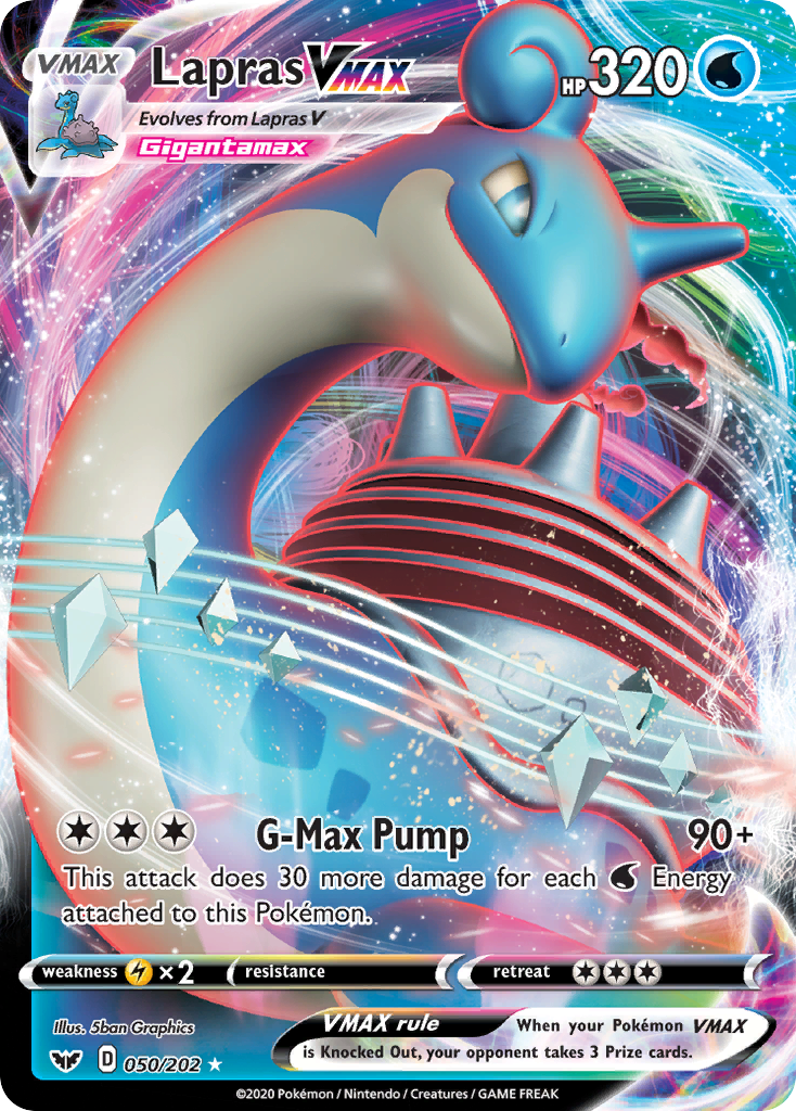 Lapras VMAX (050/202) [Sword & Shield: Base Set] | Good Games North