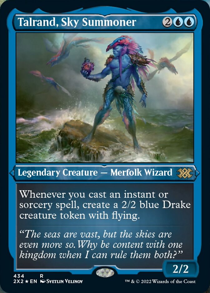 Talrand, Sky Summoner (Foil Etched) [Double Masters 2022] | Good Games North
