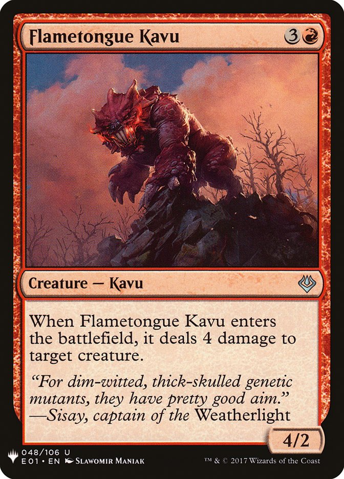 Flametongue Kavu [Mystery Booster] | Good Games North