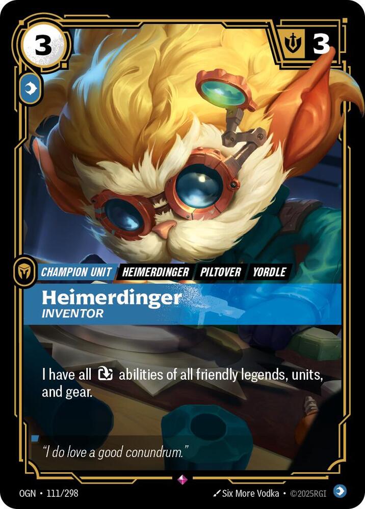 Heimerdinger Inventor (Origins)  - Foil | Good Games North