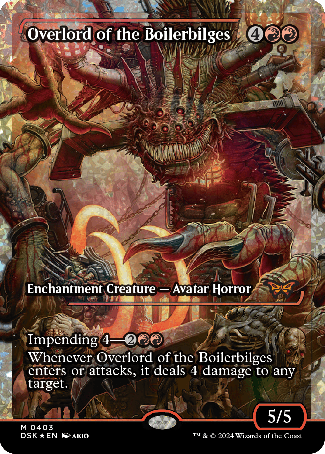 Overlord of the Boilerbilges (Japan Showcase Fracture Foil) [Duskmourn: House of Horror] | Good Games North