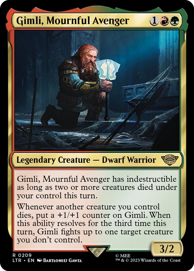 Gimli, Mournful Avenger 209/281 (Universes Beyond: The Lord of the Rings: Tales of Middle-earth)  | Good Games North